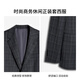 Jinba men's spring and autumn casual business fashion single-breasted youth suit | BSFT3313 dark gray XL