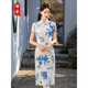 Li dai été mi-longueur quotidien amélioré Cheongsam 2024 Nouveau jeune tenue de petite mère de style chinois de style chinois T-1049 M