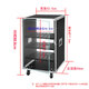 Gabinete de altavoces shuledi ABS-80U Audio Gabinete de audio 16U Madera de madera Amplificador Amplificador Micrófono Mainet principal con poleas y puertas con tres particiones