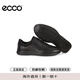 Ecco Casual Leather Zapatos de cuero zapatillas acolchadas para hombres Irving 511734 51052 Negro 42 Regalo de San Valentín chino