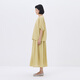 Muji (Muji) Frauen starker Twist kurzärmelig Hemd T-Shirt Top Damen Inner Wear Damen-Kleidung 25-jähriges Sommer Neues reines Baumwoll BCE92C5S Yellow M (160/84a)