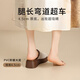 ZHR包头拖女时尚编织圆头凉拖鞋女轻便外穿厚底增高女鞋 CE63 米色37