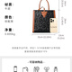 Bag de lujo Bag Women's Bag Bag 2025 Nuevo moderno y moderno de gran capacidad Caminador de un solo hombro Mochebuena marrón con negro (caja de regalo exquisita)
