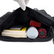 Casual versatile multi-pocket simple solid color large capacity men's crossbody bag black
