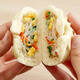 Zhengda buns, quick-frozen Chinese breakfast, three-color vegetables (carrot vermicelli) pack 510g