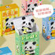 MPPMCK Giant Panda Blume winzige Partikel Bausteine für Jungen und Mädchen versammeln Rätsel Spielzeug Ornamente Kindertag Geschenk (W1421) WeihnachtS Schneemann Hütte 900 Stück Lichter