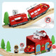 Modèle d'assemblage pour enfants en bois Electric Magnetic Remote Contrôle Train en bois Track Track Train Train Train 100 pièces Grane électrique colline + boîte de rangement Standard officiel