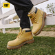 CAT Carter Big Yellow Boots Martin Boots Women's Shoes Light Outdoor Casual Cowhide Girls' Middle Top Shoes P312361N3EDC25 Yellow 37