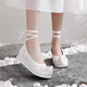 Jin [Jin entspricht 0,5 kg] Chinesische Kostüm bestickte Schuhe für Frauen, Rock im alten Stil Pferdegesicht, XiUhe-Schuhe, altes Kostüm, aufrechter Kopf, vielseitige Student-Tanz-Frauen-Single-Schuhe, Vögel huldigen dem Phoenix 38 38