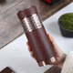 
Tanxuange purple clay tea cup purple clay thermos cup high-end souvenir gift water cup custom LOGO gift for father and mother teacher Baifu frosted red straight cup - red leather box 350ml