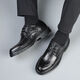 
CARTELO 2025 men's shoes new men's autumn business formal wear breathable leather shoes British soft leather soft sole casual wedding 9903 black affordable model 38