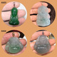 18k gold oblique hole jade buckle melon seed buckle pendant buckle Guanyin Buddha pendant jade clip buckle thick crown gold buckle A001 18K gold_ oblique hole special buckle