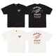 Lee Kids Japoneses Retro Retro English Letras Cartoon Impreso Camiseta suelta de algodón de algodón de bambú de manga corta 3890 White XL
