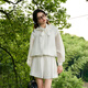 
JORYA weekend 24 summer new romantic bud tie-length sports hooded waist-hugging loose jacket EJWEBQ70 white - coat S