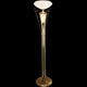 Opple Lighting der neuesten bodengestandenen Lampe Wohnzimmer Villa Sofa Seiten Marmor Lampe Lobby Hotel Lobby Vollkupfer Schlafzimmer vertikales Bett am Bett H7374-400 Natural Marmor + National Standard Gelb