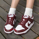 耐克（NIKE）女鞋休闲鞋25新款婚鞋大童运动鞋酒红DUNK板鞋女 DH9765-001~狼灰 36