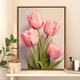 Three-April Tiger Tulip DIY digital oil painting difficult to pass the time to relieve boredom Hand-painted oil painting Living room hanging painting SJ13968 30*40cm stretched thick solid wood inner frame