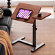 Yulin Computer Desk Lifting Side Table Bed Table Study Table Desk Movable Small Table YLZ12 Lifting Bedside Table - Desktop Reversible