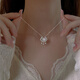 LAOMIAO 925 Collier en argent sterling pour femmes 2025 Nouveau style Long Life Lock Lock Light Luxury Niche Design Collarbone Collier 925 STERLING Silver Peace Lock Collier Silver Mole