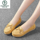 Specht Summer Flat Sohle Bohnenschuhe hohl weiche Sohle lässige Frauenschuhe atmungsaktive Mutterschuhe Krankenschwester weiße Schuhe Schwangere Frauen Single Schuhe 6629 hohl schwarz 37