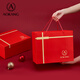 Aokang Bag Women's Women Bag Cowhide 2025 Новая модная сумка для ведра легкая роскошная сумка для плеча на плечо подарок на день рождения для подруги и жены