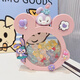 Cartoon children's teeth collection deciduous teeth storage box for teeth replacement commemorative box for boys and girls anti-oxidation and tooth loss saving box [T-type deciduous teeth storage box light powder] Kurolo