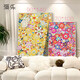 Murakami Takashi imprime à la mode de la fleur de soleil peintures suspendues Internet célébrité chambre salon décoration peinture corridor porche fond mur 6 80 * 12035 mm