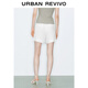 
UR2025 summer new women's clothing fashion temperament commuting versatile three-dimensional compressed shorts UWM650045 white S