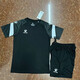 
KELME football suit custom Kamei short-sleeved jersey men's and women's competition training team uniform quick drying breathable printing number sport 010 black 2XL