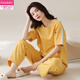 Pyjama modal pour les femmes en coton pur en coton pur et et printemps