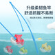 Fishing Toys Automatic Fishing Pool Children's Electric Music Magnetic Fishing Tray Early Education Toys Children's Toys 2 Rod 21 Fish Electric Magnetic Lighthouse Fishing Set