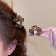 Liangshihuan 2025 New Diamond Bow Small Hairpin Feminine Bangs Clip Side Broken Hairpin Small and Exquisite Small Clip Coffee Color Single
