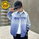 G.duck boys' shirt long-sleeved spring and autumn 2026 new big children's gradient boys' spring children's spring shirt jacket green (upgraded) 170 cm
