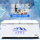 白雪雅竹冰柜商用家用卧式冷柜大容量冷藏冷冻展示柜双温商用大容量冷冻柜商用大冰柜 688单温【经济款】1435x690x850