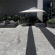 Xiangda imitation stone tiles anti-slip wear-resistant ecological floor stone paving ceramic tiles quartz brick courtyard floor tiles XD12023 white wood grain 598*1198*18