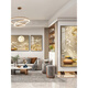 
KAOOSEEN entrance decoration painting facing the door 2024 sense vertical version entrance decoration painting modern light luxury meaning good corridor passing (Jiuyu Happiness) 135751 60*120 Local rich gold frame crystal porcelain painting (crystal porcelain craft + handmade diamond inlay