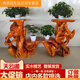 XMSJ reinforced natural root carving rack base log living room Chinese bonsai fish tank frame solid wood tree root art balcony ornament 16822