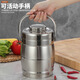 Efficient thermal insulation, thickened stainless steel double-layer thermal insulation pot, lunch box for office workers, students, large capacity rice bucket, stainless steel small bowl