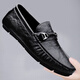 Zapatos de cuero de cuero genuinos zapatos de cuero casuales para hombres zapatos suaves para hombres zapatos de negocios transpirables zapatos de moda para hombres zapatos de cuero británico 9912 negro 38
