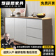 
Luo Jisi 2025 new Nordic log style dining side cabinet modern entrance door entrance cabinet living room storage storage cabinet tea cabinet log color + white size 150cm (E0 multi-layer solid wood)