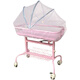 Universal medical infant bed with transparent mosquito net, postpartum center crib with mosquito net mattress, transparent sleeping basin for hospital, crib/car-special mosquito net