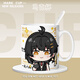 Howang De Mingchao Surrounding Water Cup Verina Anke Bloomer Creative Ceramic Mug Drinking Water Cup Milk Cup Coffee Cup [White Handle] DR1049 Exquisite Mug [Single Cup + Spoon + Coaster]