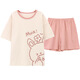 Victoria's Secret Emilysa 2023 Nouveau pyjamas à manches courtes pour la bande dessinée de coton pour femmes mignonnes Sweet Girl's Home's Clothes peut être porté à l'extérieur du G6627 M