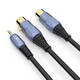 Akihabara 3,5 mm zu Dual-SNX-Audio-Kabel-Kabelmischerverstärker-Adapter Audio XLX-Kabel QS3524 QS3524T2 Audio an Audio