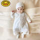 G.DUCKKIDS baby clothes spring and autumn sleeping bag children winter anti-kick quilt warm pajamas male and female baby quilted one-piece pajamas dandelion warm thin cotton sleeping bag 80 recommended 8-12 months