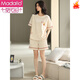 Modal pajamas for women in summer pure cotton thin short sleeves 2025 new cute and wearable summer home clothing two-piece set YZT9885 S for women spot suitable for 150-155CM, weight