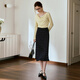 
Olrain A-line slim polka dot skirt women's autumn 2025 new high-waist slim mid-length skirt black and white polka dot L 165/72A/L