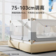 M-CASTLE baby crib fence baby bed anti-fall guardrail children's bedside anti-bed baffle anti-pinch seamless anti-suffocation mountain rock single-sided installation 2.0 meters