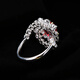 ROYALPICK ruby ring 3 carats unburned pigeon blood red 18K gold diamond as a Wife's Day birthday gift for marriage