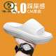 Zapatillas oficiales de pájaros carpinteros para hombres en verano Los hombres usan el desgaste de la suela gruesa que no es de deslizamiento informal y pisoteando en la mierda pareja de la playa para mujeres de una línea Black-Flagship 40-41